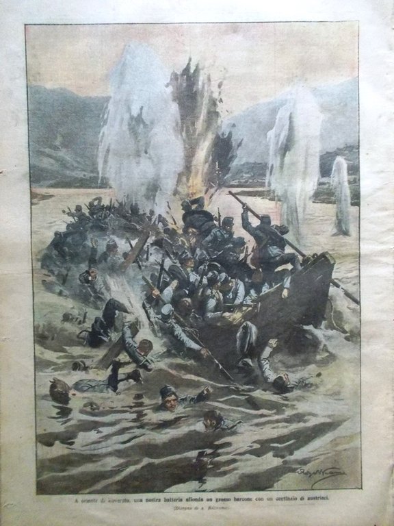 La Domenica del Corriere 18 Giugno 1916 WW1 Yuan Shikai …