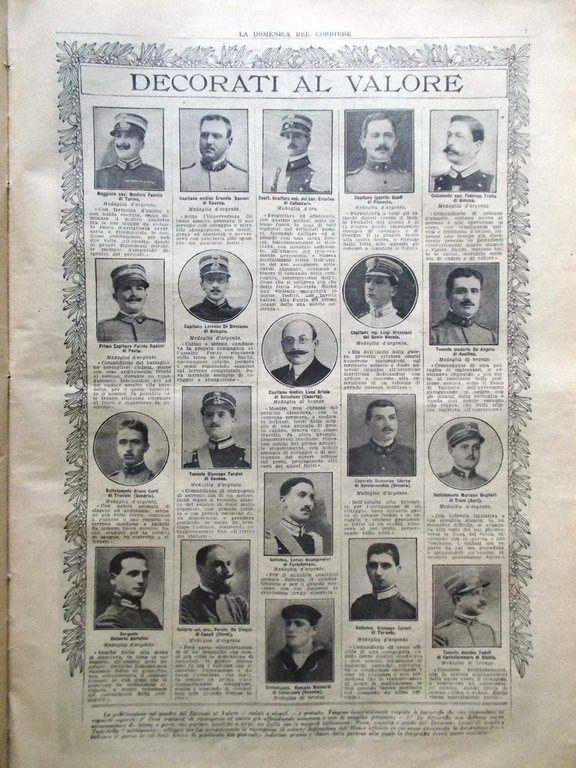 La Domenica del Corriere 18 Giugno 1916 WW1 Yuan Shikai …