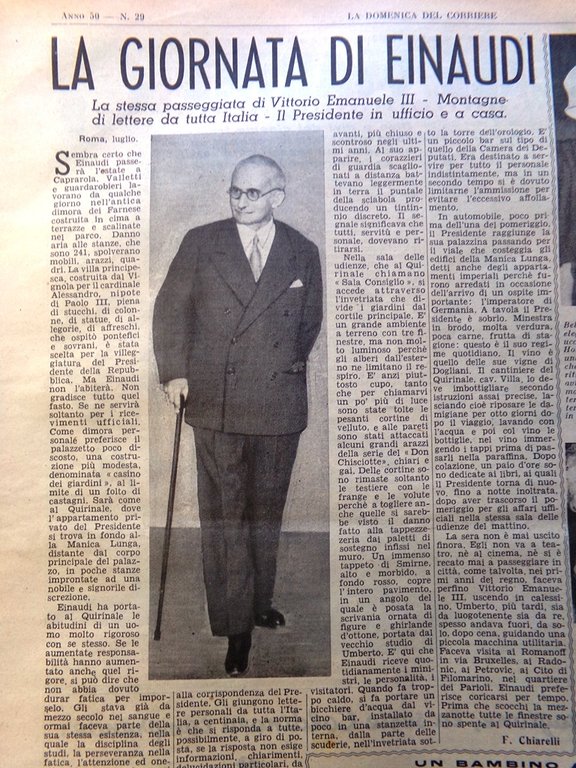 La Domenica del Corriere 18 Luglio 1948 Piano Marshall Varzi … | Immagine Gallery 4