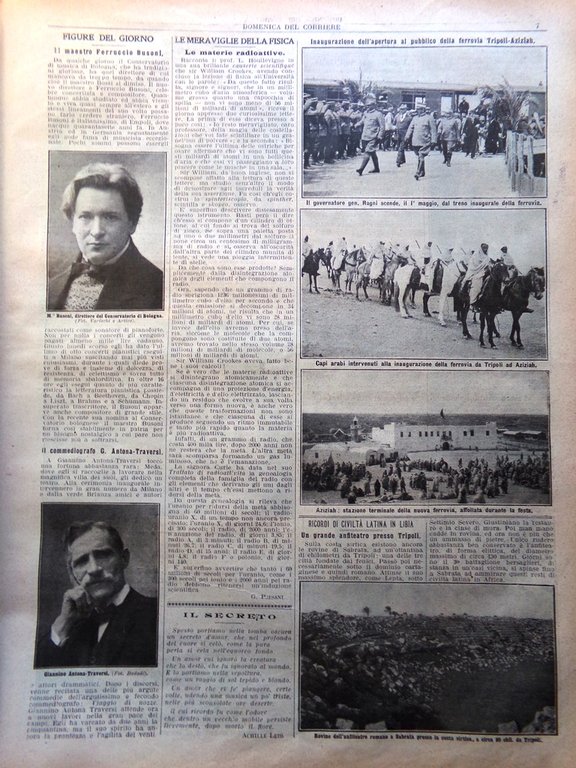 La Domenica del Corriere 18 Maggio 1913 Montenegro Montecassino Tubercolosi …