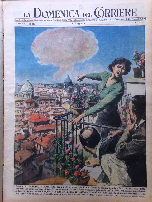 La Domenica del Corriere 18 Maggio 1952 Montessori Leonardo da … | Immagine Gallery 1
