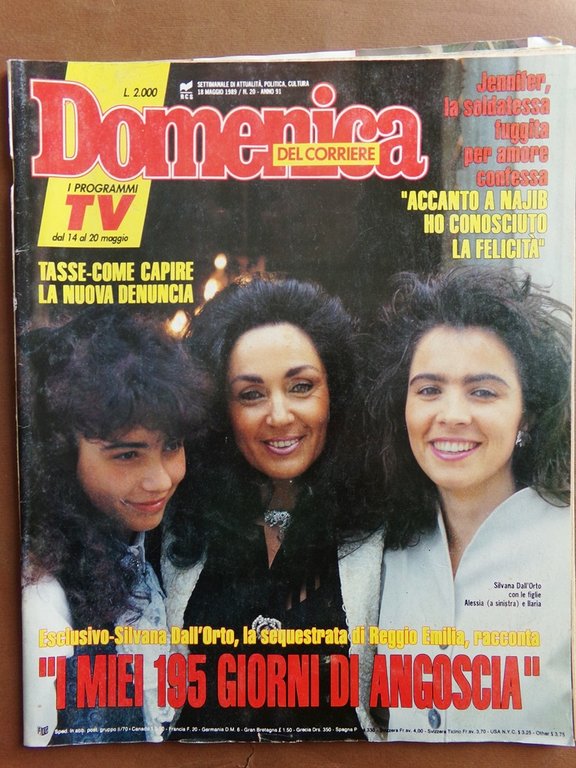 La Domenica del Corriere 18 Maggio 1989 Morte Sergio Leone … | Immagine Gallery 1