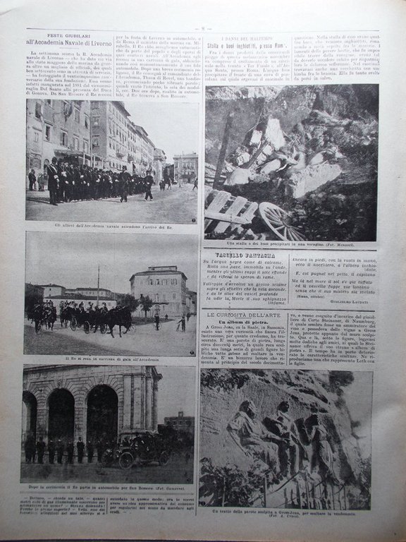 La Domenica del Corriere 18 Novembre 1906 Edison Lutin Tunnel …