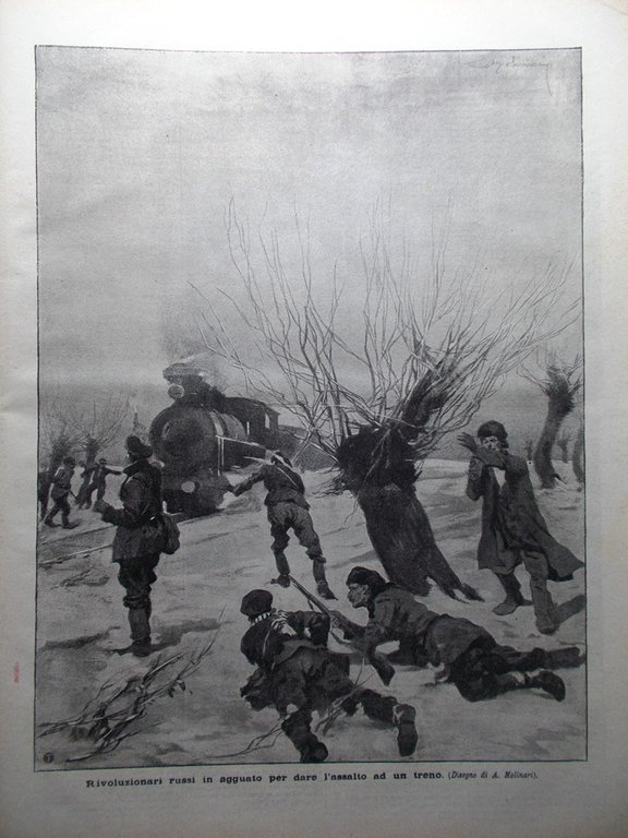 La Domenica del Corriere 18 Novembre 1906 Edison Lutin Tunnel …