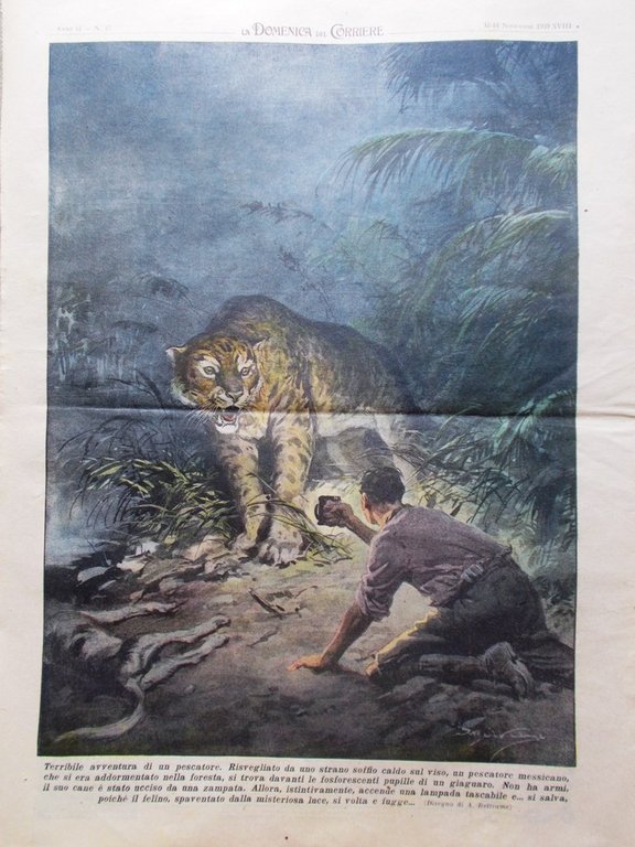 La Domenica del Corriere 18 Novembre 1939 WW2 Siluro Ospedale …