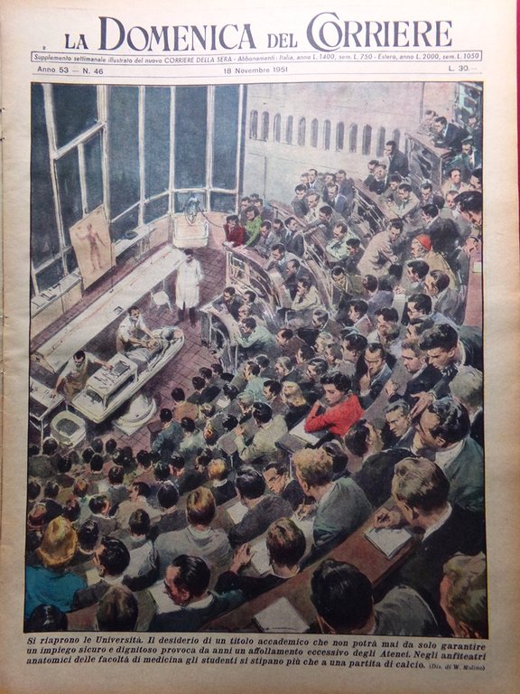 La Domenica del Corriere 18 Novembre 1951 Smemorato di Collegno … | Immagine Gallery 1