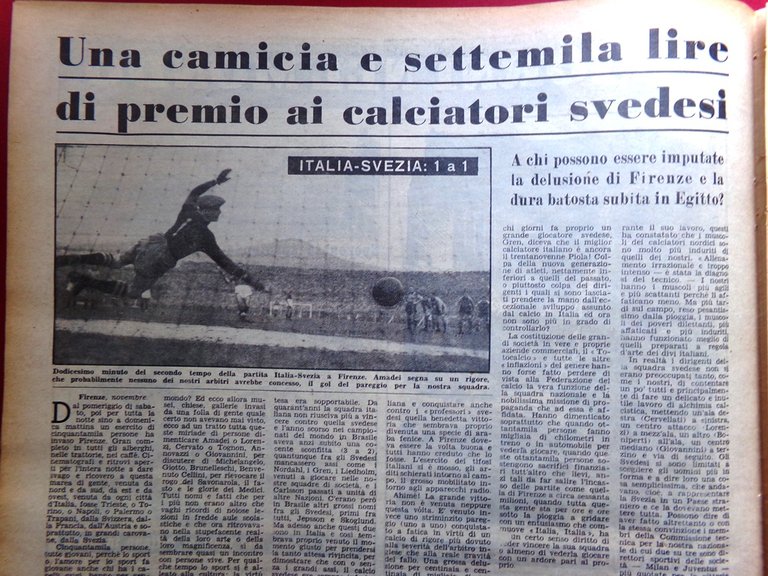 La Domenica del Corriere 18 Novembre 1951 Smemorato di Collegno …