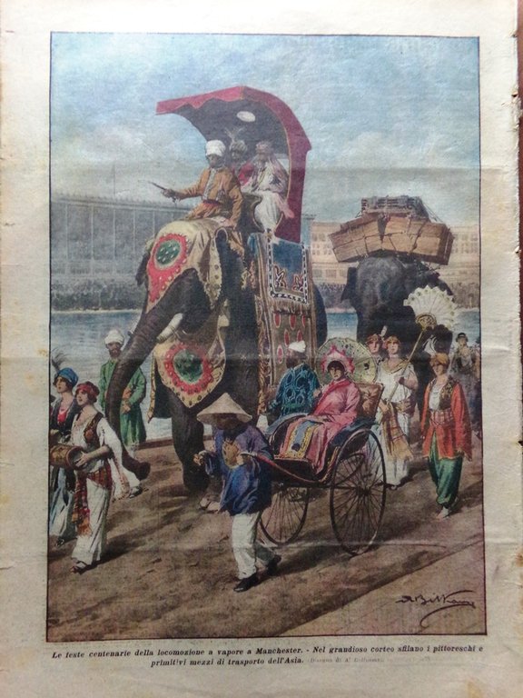 La Domenica del Corriere 18 Ottobre 1925 Locarno Pompei Marino …