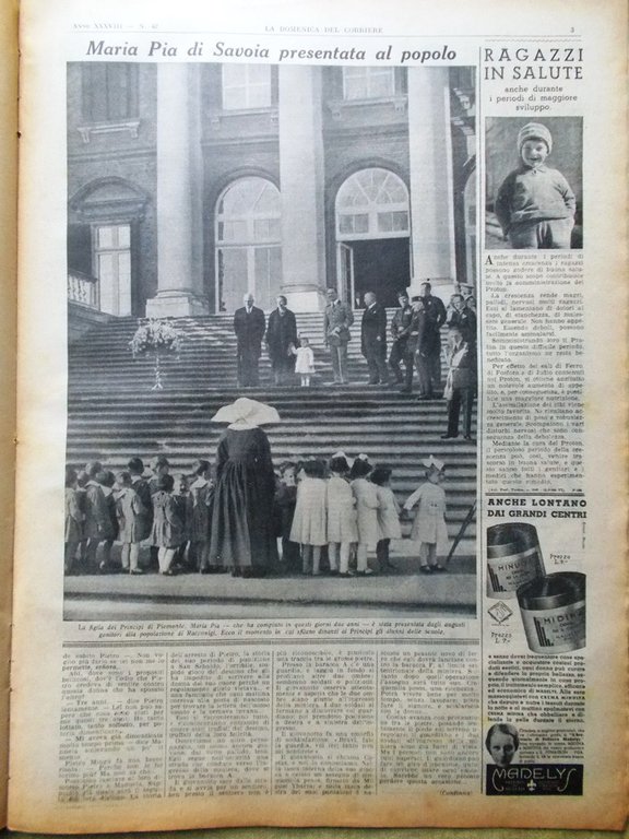 La Domenica del Corriere 18 Ottobre 1936 Spagna Alcazar Ciano …