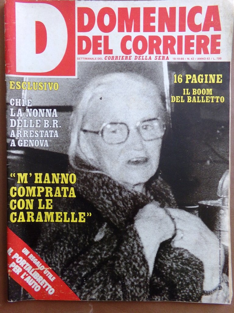 La Domenica del Corriere 18 Ottobre 1980 Massoneria Regazzoni Doria …