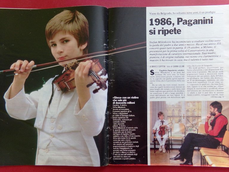 La Domenica del Corriere 18 Ottobre 1986 Polesel Moser Milenkovic …