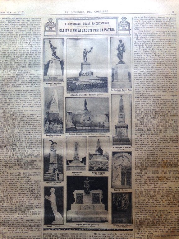 La Domenica del Corriere 19 Agosto 1923 Coppa Alpi Castelnuovo … | Immagine Gallery 2