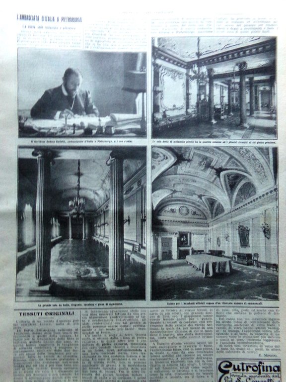 La Domenica del Corriere 19 Aprile 1914 Heyse Mercato Torino …
