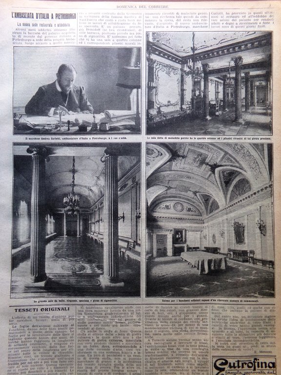 La Domenica del Corriere 19 Aprile 1914 Heyse Mercato Torino …