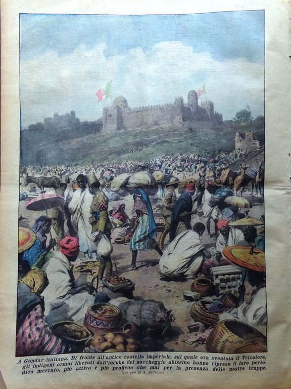 La Domenica del Corriere 19 Aprile 1936 Carabinieri Desenzano Alfieri …