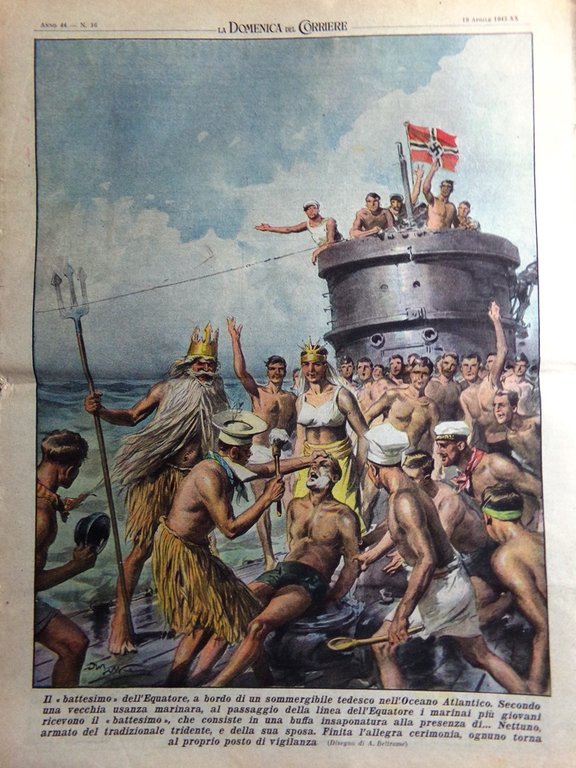 La Domenica del Corriere 19 Aprile 1942 WW2 Fiera di …