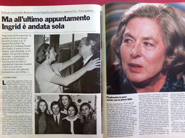 La Domenica del Corriere 19 Aprile 1986 Bergman Reagan Guardie …