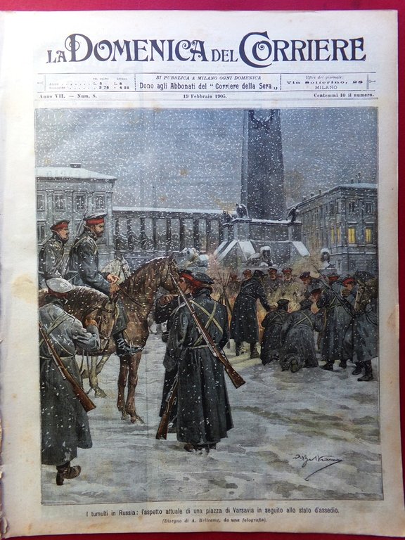 La Domenica del Corriere 19 Febbraio 1905 Madonna Seggiola Ponti … | Immagine Gallery 2