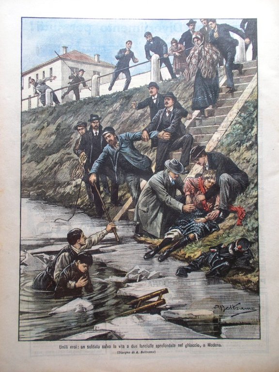 La Domenica del Corriere 19 Febbraio 1905 Madonna Seggiola Ponti … | Immagine Gallery 6