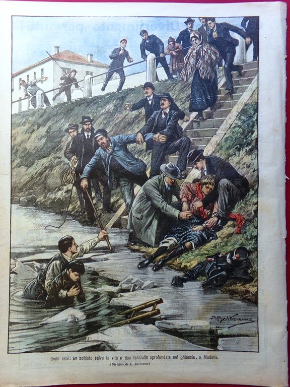 La Domenica del Corriere 19 Febbraio 1905 Madonna Seggiola Ponti … | Immagine Gallery 5