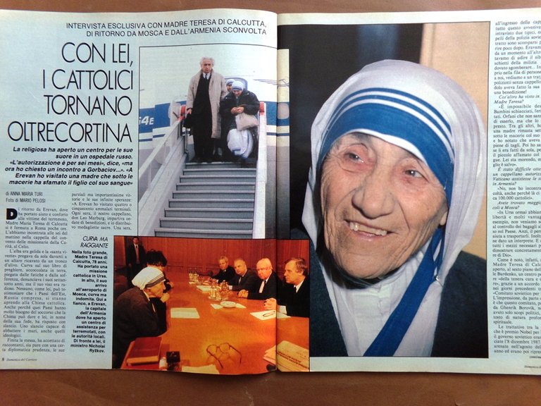 La Domenica del Corriere 19 Gennaio 1989 Madre Teresa Lady …