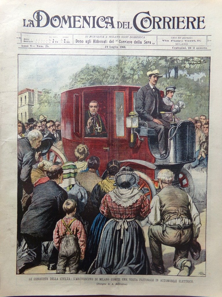 La Domenica del Corriere 19 Luglio 1903 Certosa di Farneta …