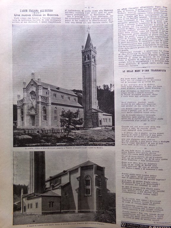 La Domenica del Corriere 19 Luglio 1903 Certosa di Farneta …