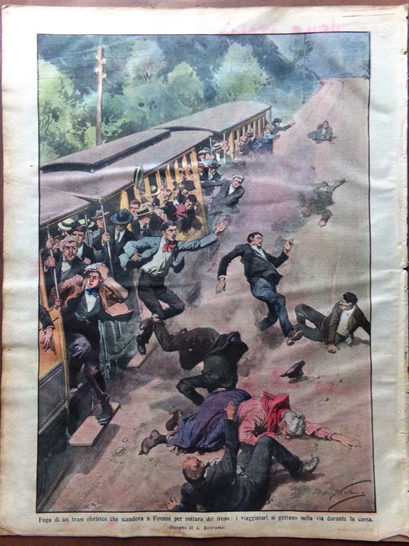 La Domenica del Corriere 19 Luglio 1914 WW1 Dolianova Messico …