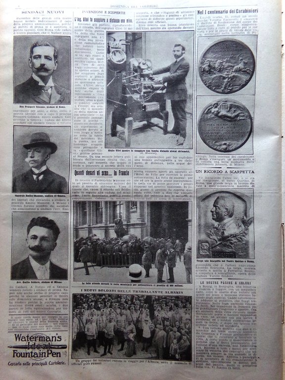 La Domenica del Corriere 19 Luglio 1914 WW1 Dolianova Messico …