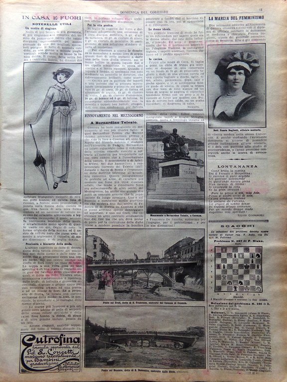 La Domenica del Corriere 19 Luglio 1914 WW1 Dolianova Messico …