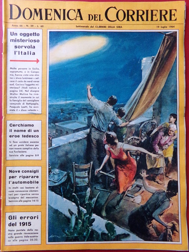 La Domenica del Corriere 19 Luglio 1964 WW1 Urbino Disco … | Immagine principale