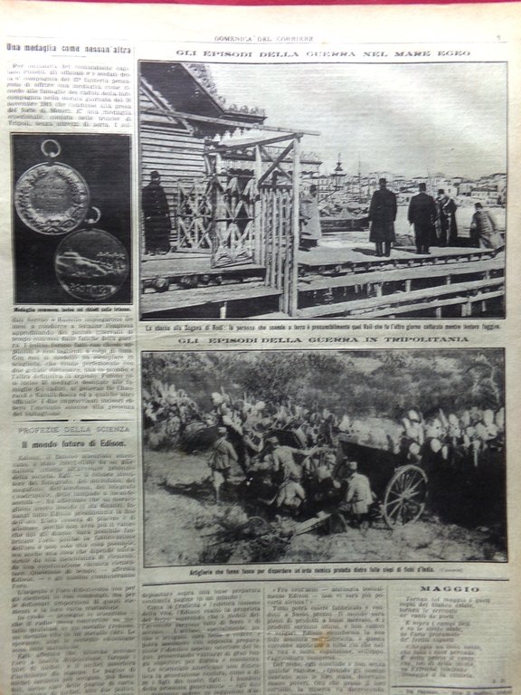 La Domenica del Corriere 19 Maggio 1912 Browning Cagni Mar … | Immagine Gallery 8