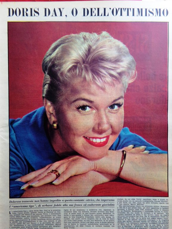 La Domenica del Corriere 19 Maggio 1957 Doris Day Garlasco …