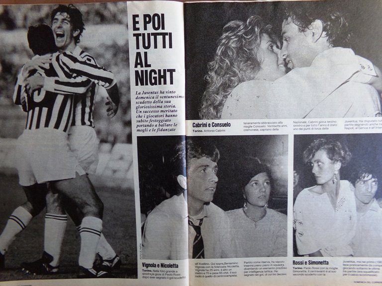 La Domenica del Corriere 19 Maggio 1984 Tortora Juventus Campione …