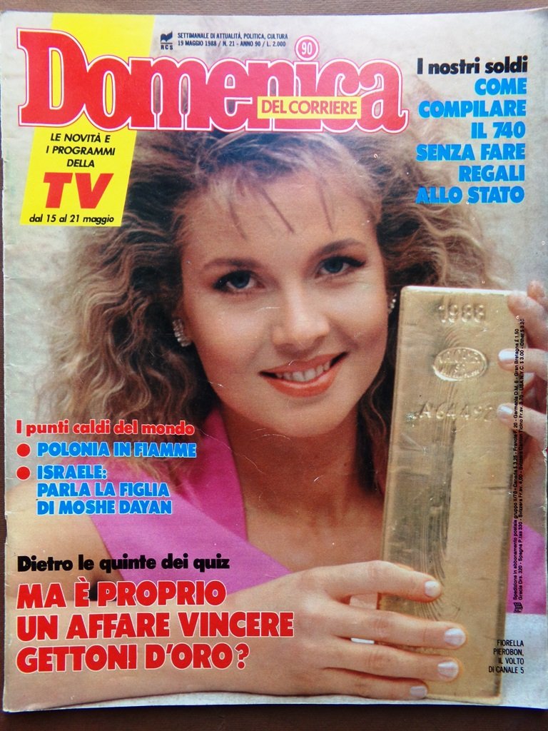 La Domenica del Corriere 19 Maggio 1988 Sting Polonia Galitzine …