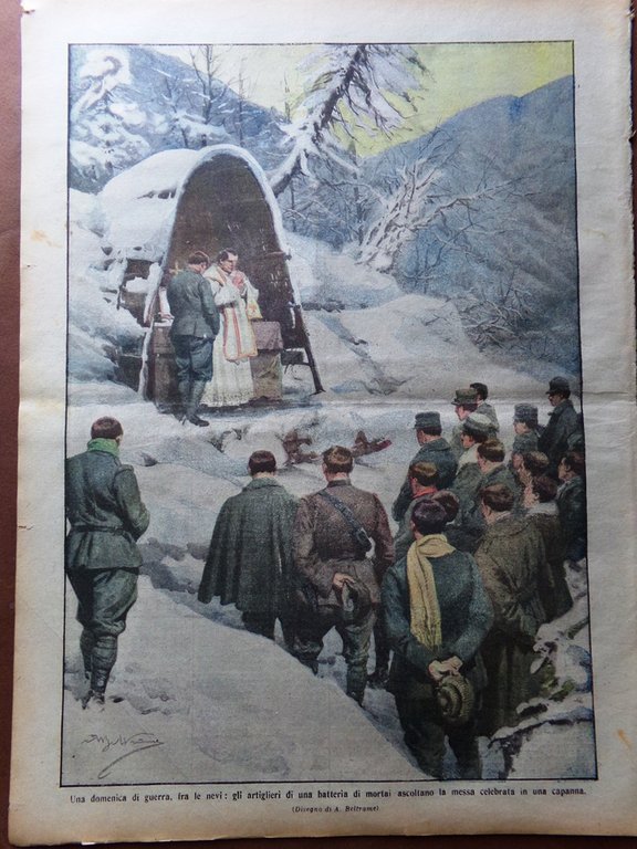 La Domenica del Corriere 19 Marzo 1916 WW1 Trincea Centrale …