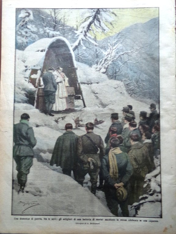 La Domenica del Corriere 19 Marzo 1916 WW1 Trincea Centrale …