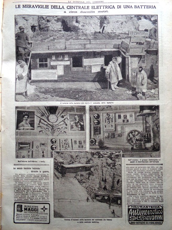 La Domenica del Corriere 19 Marzo 1916 WW1 Trincea Centrale …