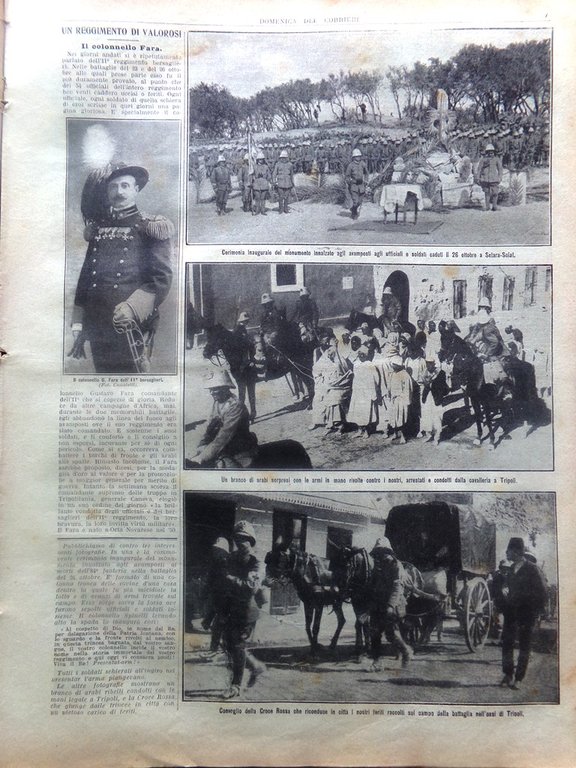 La Domenica del Corriere 19 Novembre 1911 Fara Dolore Cinesi …