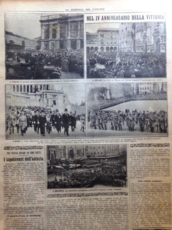 La Domenica del Corriere 19 Novembre 1922 Capus Mussolini Jeffren … | Immagine Gallery 4