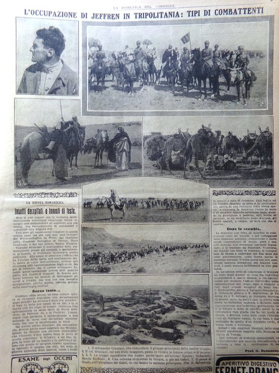 La Domenica del Corriere 19 Novembre 1922 Capus Mussolini Jeffren …