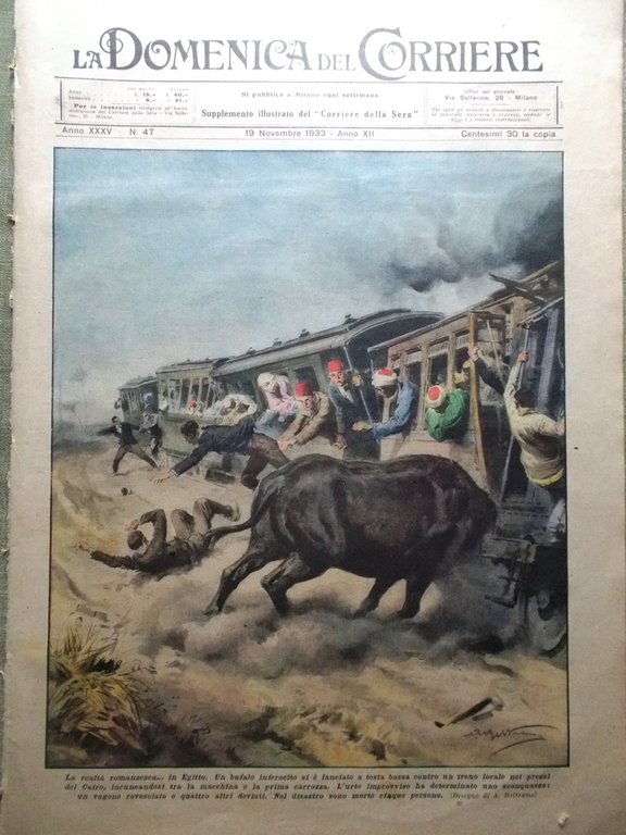 La Domenica del Corriere 19 Novembre 1933 Maria Taglioni Duce … | Immagine Gallery 1