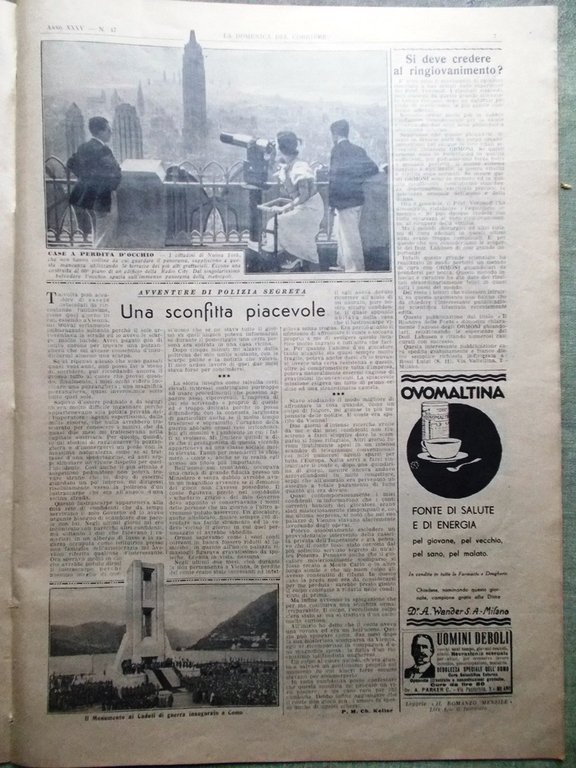 La Domenica del Corriere 19 Novembre 1933 Maria Taglioni Duce … | Immagine Gallery 4