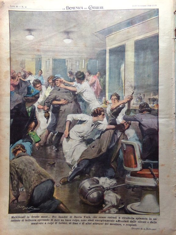 La Domenica del Corriere 19 Novembre 1938 Marconi Spiriti Ungheria …