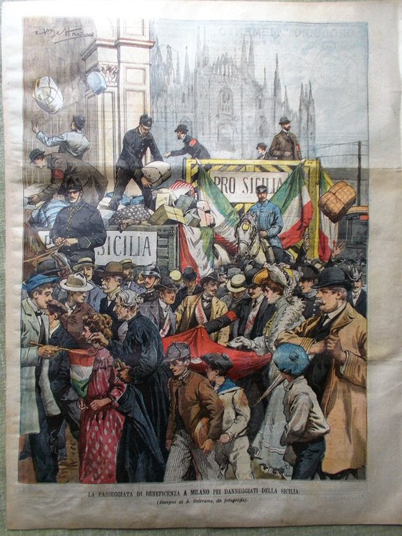 La Domenica del Corriere 19 Ottobre 1902 Tommaseo Pellegrinaggio Palestina …