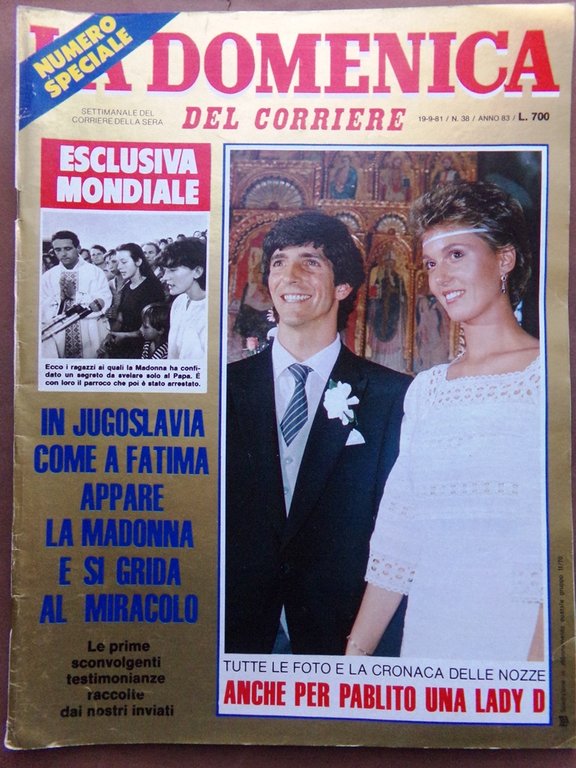 La Domenica del Corriere 19 Settembre 1981 Nozze Paolo Rossi … | Immagine Gallery 1