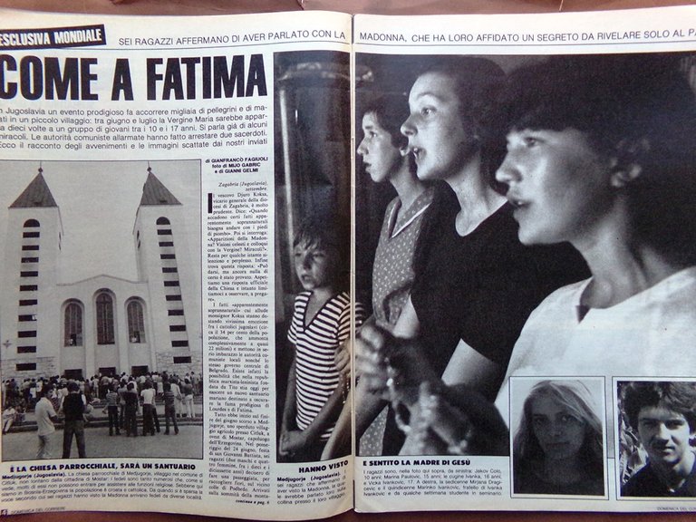 La Domenica del Corriere 19 Settembre 1981 Nozze Paolo Rossi …