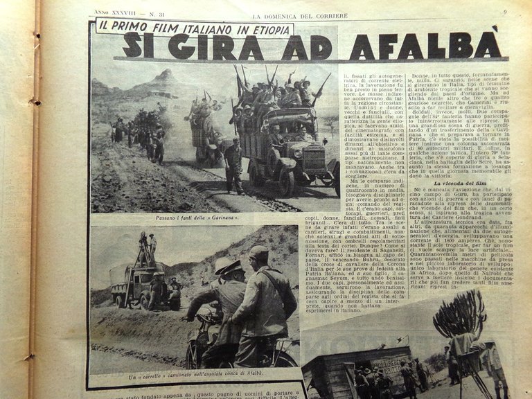 La Domenica del Corriere 2 Agosto 1936 Rivolta Spagna Franco …
