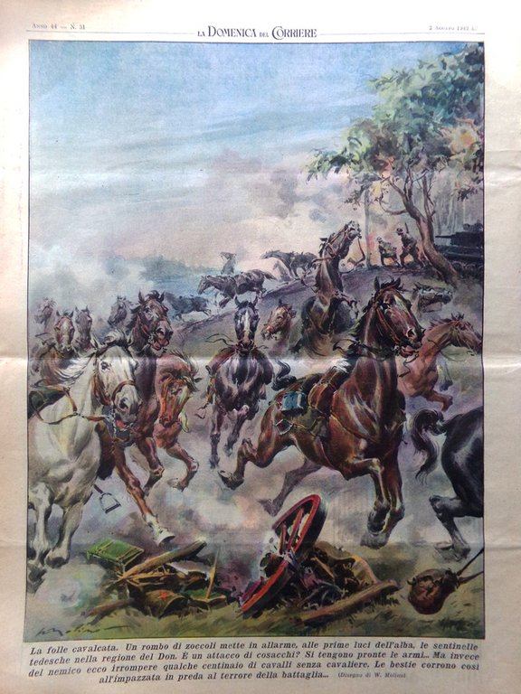 La Domenica del Corriere 2 Agosto 1942 WW2 Italia Giappone …