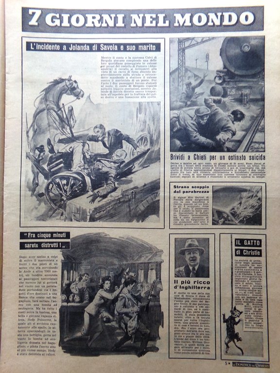 La Domenica del Corriere 2 Agosto 1953 Ruggero Ruggeri Margaret …